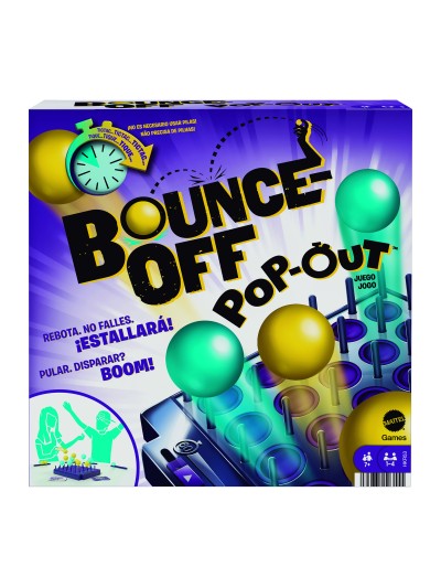 Juego de mesa mattel bounce off pop - out!
