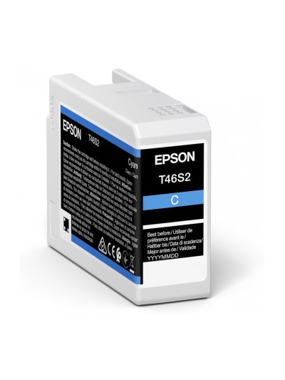 Cartucho tinta epson cyan t46s2 ultrachrome pro 10 ink 25ml sc - p700