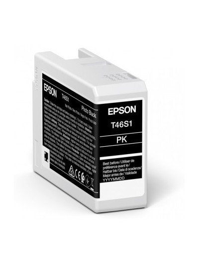 Cartucho tinta epson photo negro t46s1 ultrachrome pro 10 ink 25ml sc - p700