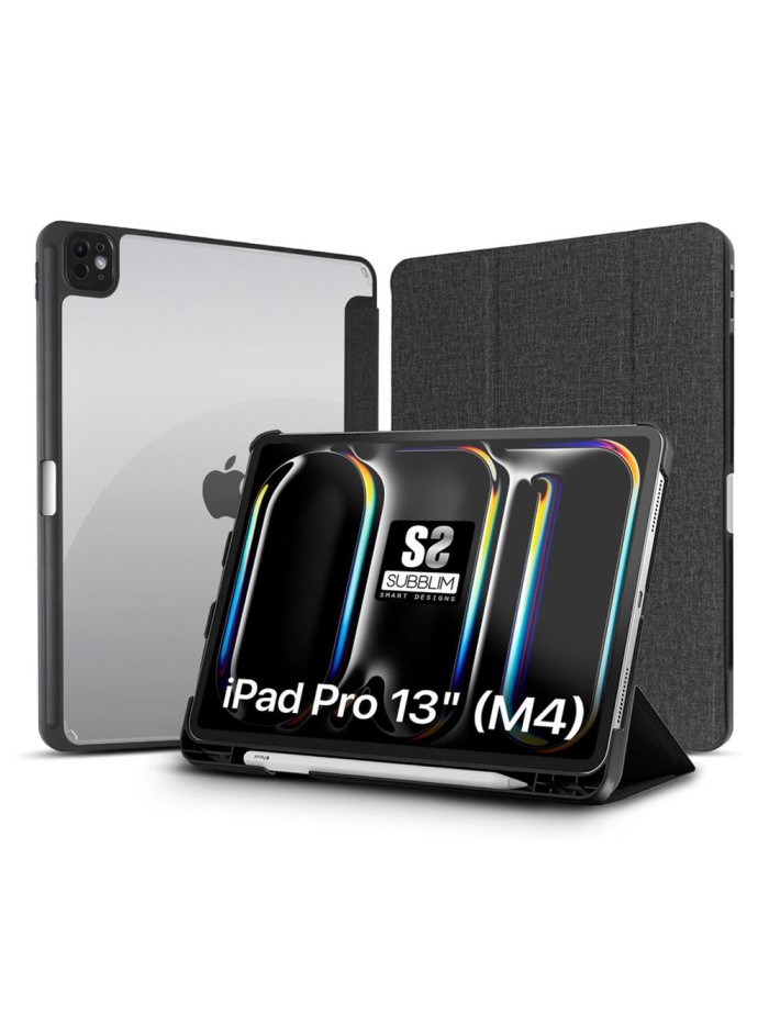 Funda subblim clear shock case para ipad pro 12.9 pulgadas 2024 negro Funda subblim clear shock case para ipad pro 12.9 pulgadas 2024 negro