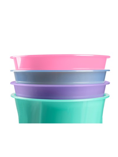 Papelera plastico liderpapel menta translucido 13 litros 275x285 mm