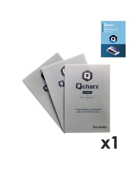 Laminas de proteccion frontales qcharx hidrogel autoreparación qx qx1 1 unidad