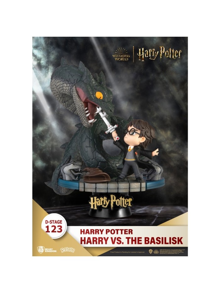 Figura beast kingdom dstage harry potter y la cámara secreta harry vs basilico Figura beast kingdom dstage harry potter y la cámara secreta harry vs basilico
