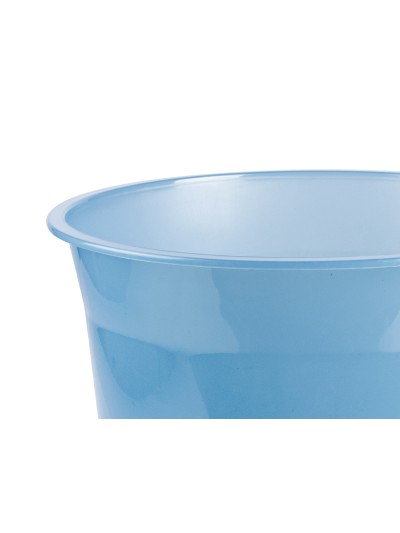 Papelera plastico liderpapel celeste translucido 13 litros 275x285 mm