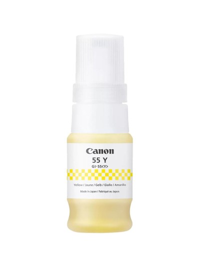 Botella tinta canon gi - 55 ink amarillo
