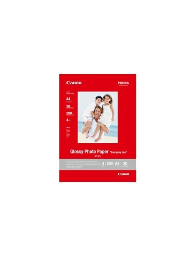 Papel canon fotografico gp - 501 con brillo a4 20 hojas