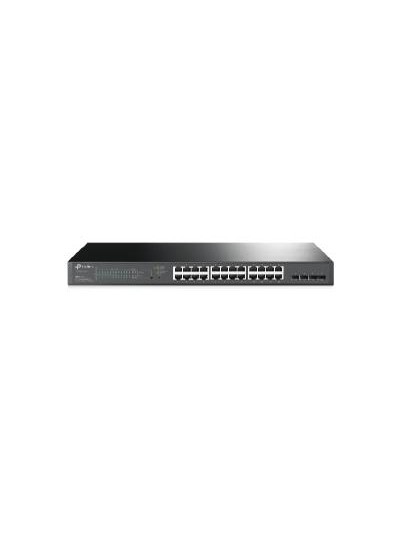 Switch 28 puertos 10 - 100 - 1000 poe 250w +4 sfp gestion l2+ tp - link