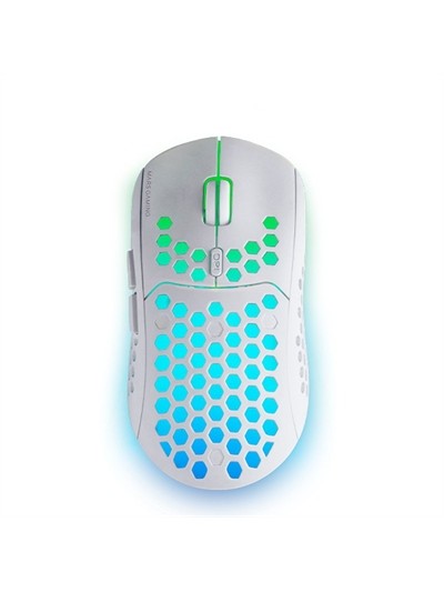 Mouse raton mars gaming mmw3 optico wireless inalambrico 6 botones 3200ppp blanco