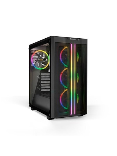Caja ordenador gaming atx be quiet! pure base 500fx black tira led argb - cristal templado - 3 x 120mm - 1 x 140mm