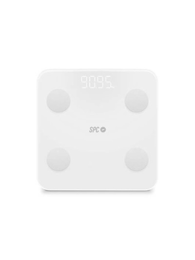 Bascula digital spc atenea fit 3 blanca pantalla led - wifi - app spc iot - contr. peso - imc