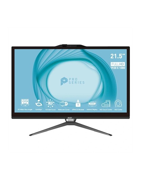 Ordenador all in one aio msi pro ap222t - 208es i3 - 13100 8 256 w11h 22 pulgadas tactil