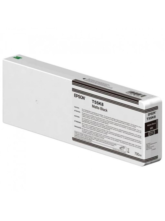 Cartucho tinta epson t55k800 ultrachrome hdx - hd matte black 700ml Cartucho tinta epson t55k800 ultrachrome hdx - hd matte black 700ml