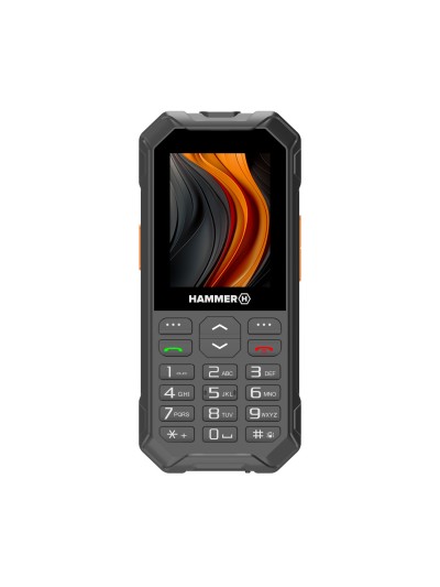 Telefono movil rugerizado hammer 6 2.4 pulgadas - 4g - negro