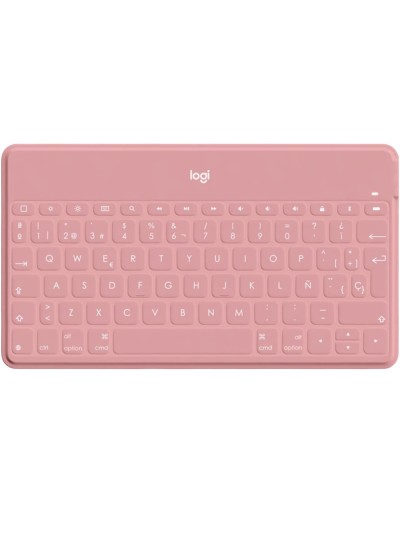 Teclado logitech keys to go wireless inalambrico para iphone ipad y apple tv blush