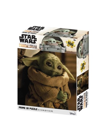Puzle lenticular prime 3d 500 piezas the mandalorian grogu cargado 500 piezas