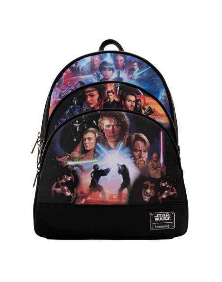 Mini mochila loungefly star wars trilogia 2