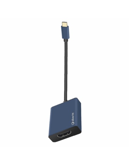 Adaptador logan silver ht usb tipo c a hdmi 4k azul marino