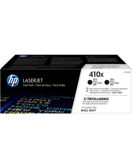 Pack toner hp laserjet 410x alta capacidad 2 uds cf410xd