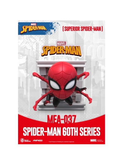Figura beast kingdom mini egg attack marvel spider - man superior spider - man serie 60 aniversario