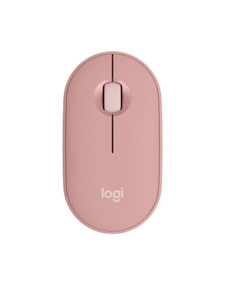 Raton inalambrico pebble mouse 2 m350s rosa bluetooth