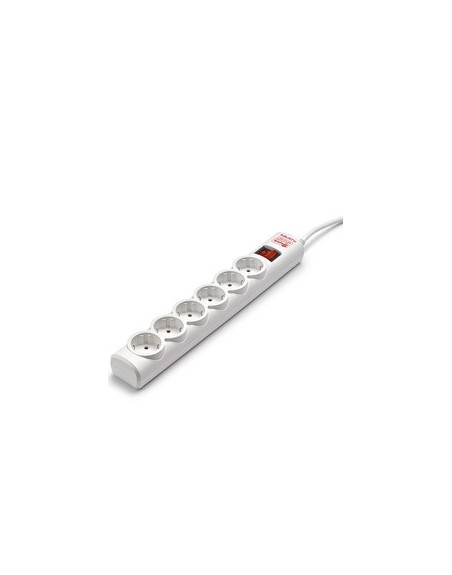 Regleta salicru sps.safe 6 6 tomas schuko proteccion infantil interruptor luminoso