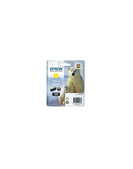 Cartucho tinta epson t263440 amarillo xl xp - 600 - 605 - 700 - 800 - oso polar