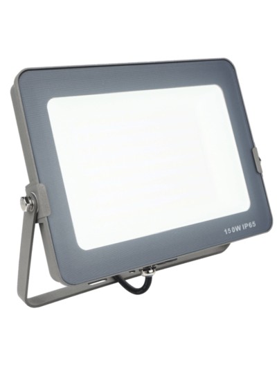 Foco proyector led ips 65 150w 5700k luz fria 1.200lm gris