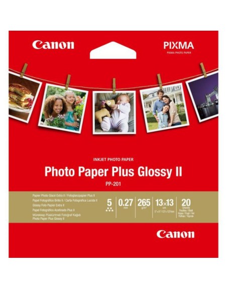 Papel canon foto pp - 201 2311b060 13x13 - 20 hojas