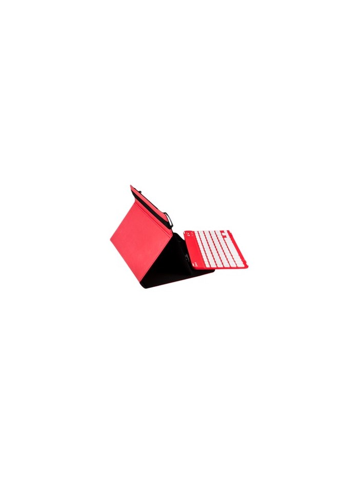 Funda universal gripcase silver ht para tablet 9 - 10 pulgadas + teclado bluetooth rojo Funda universal gripcase silver ht para tablet 9 - 10 pulgadas + teclado bluetooth rojo