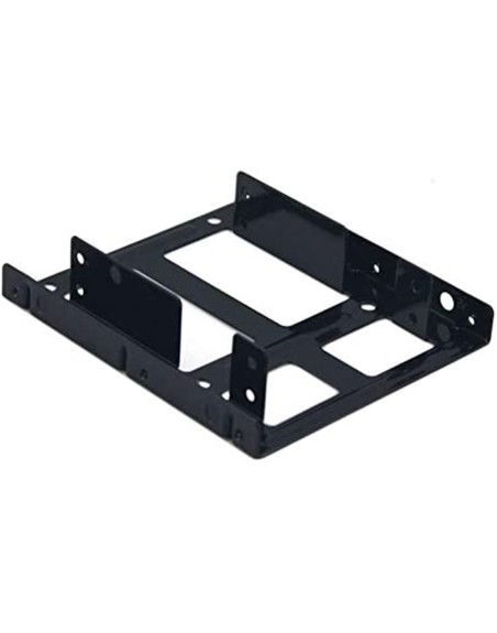 Adaptador bahia coolbox 3.5 a 2.5 x2 hdd ssd interno metalico