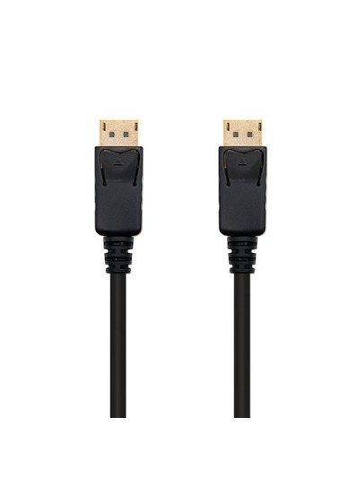 Cable displayport m - m 3m nanocable negro retail dp - m - dp - m - 3m - conectores oro - 5.4 gbits