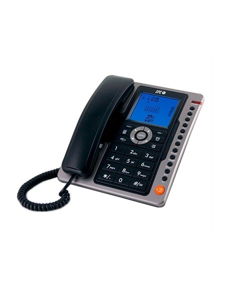 Telefono fijo spc office pro negro mute - tecla r - 7 memorias directas