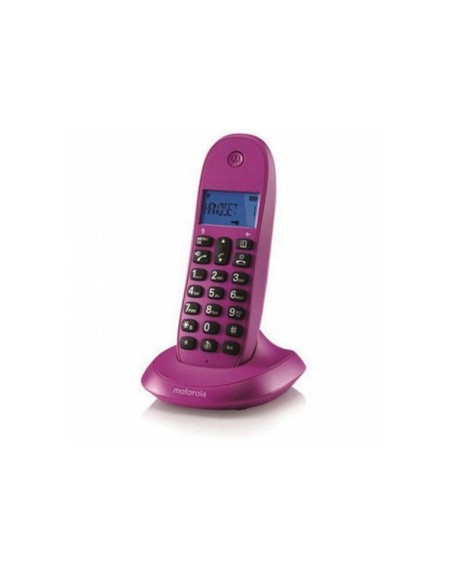 Telefono motorola c1001lb+ wireless inalambrico violeta