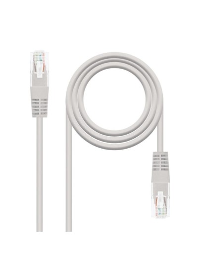 Latiguillo cable red utp cat.5e rj45 nanocable 2m gris