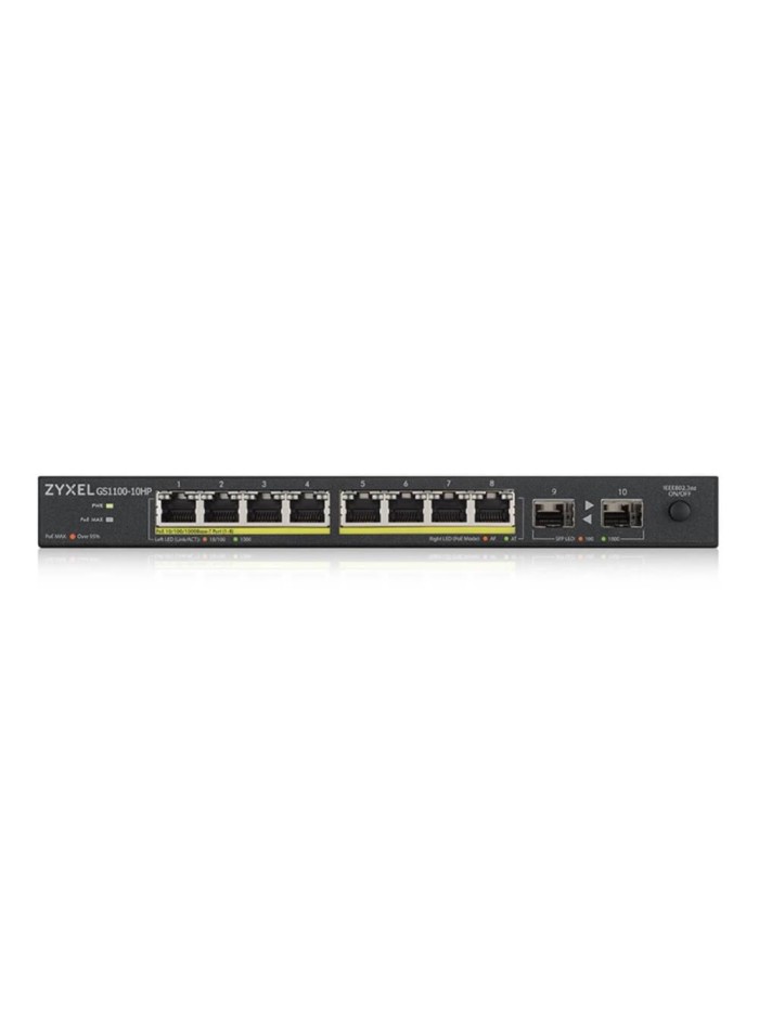 Switch zyxel gs1100 - 10hp - eu0102f 10 puertos Switch zyxel gs1100 - 10hp - eu0102f 10 puertos