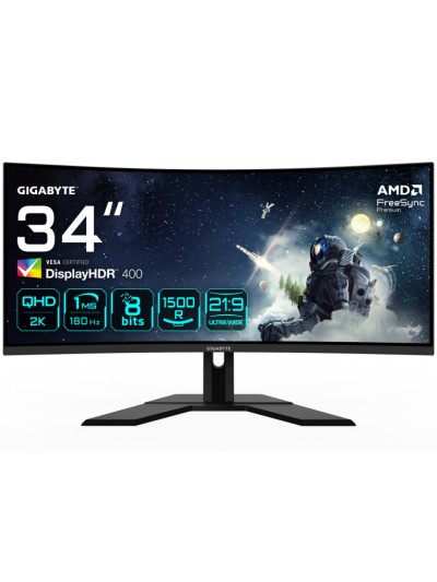 Monitor gaming gigabyte g34wqcp 34 pulgadas 3440x1440 va 1500r