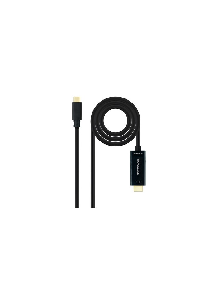Cable nanocable conversor usb tipo c a hdmi usb tipo c - mhdmi - m negro 1.8 m Cable nanocable conversor usb tipo c a hdmi usb tipo c - mhdmi - m negro 1.8 m