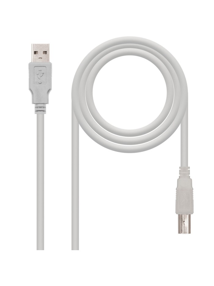 Cable impresora nanocable conversor usb - a a usb - b macho - macho beige 1.8m Cable impresora nanocable conversor usb - a a usb - b macho - macho beige 1.8m