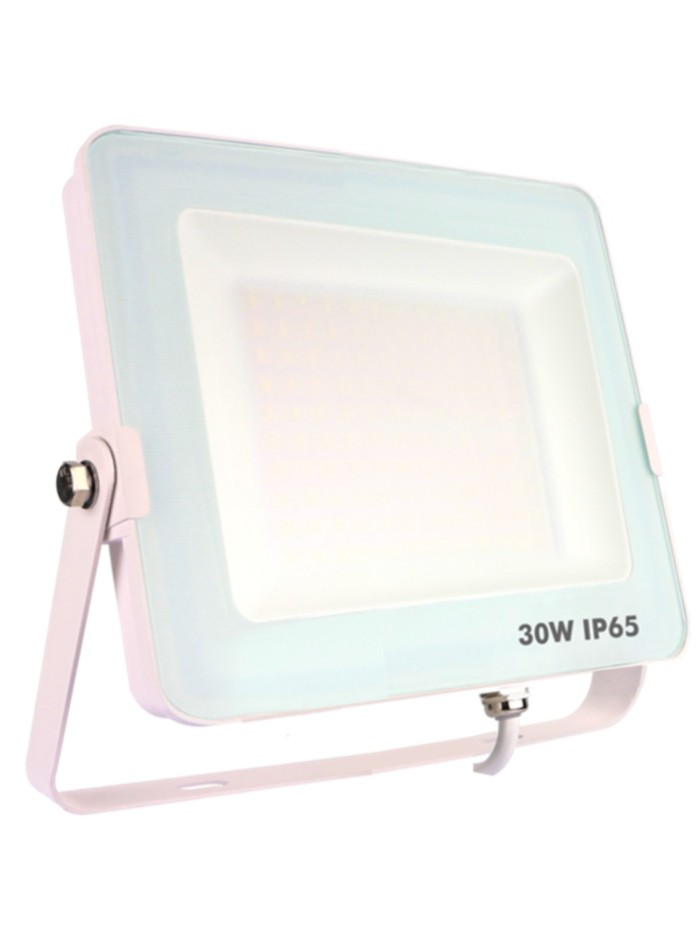 Foco proyector led ip65 30w 3000k 2.400lm blanco Foco proyector led ip65 30w 3000k 2.400lm blanco