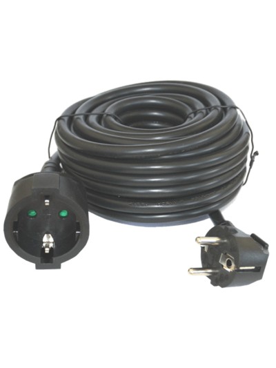 Prolongador de corriente silver electrics m - 3x 1.5mm - 250v - 16a - 3.500w negro