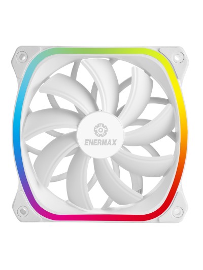 Ventilador gaming enermax squa rgb 120 mm blanco