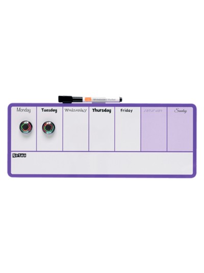 Planificador semanal nobo magnetico color violeta 140x360 mm