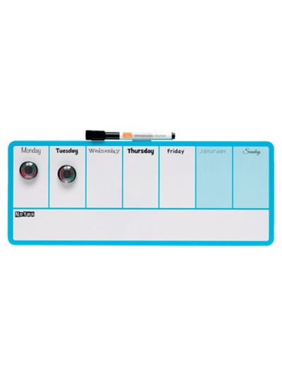 Planificador semanal nobo magnetico color azul 140x360 mm
