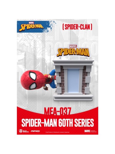 Figura beast kingdom mini egg attack marvel spider - man spider - clan serie 60 aniversario