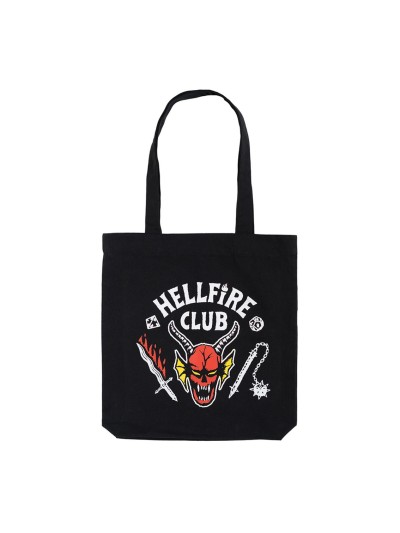 Tote bag stranger things hellfire club