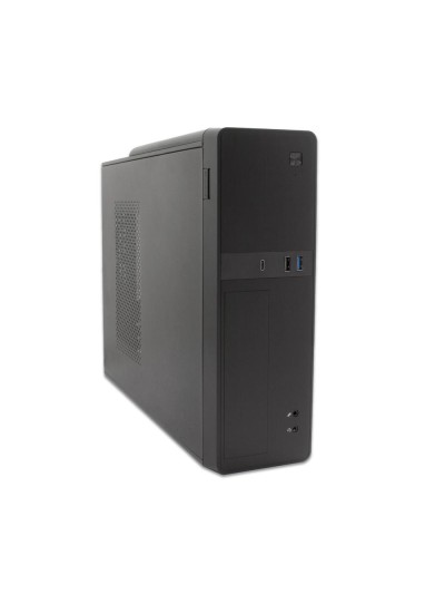 Caja ordenador sobremesa coolbox microatx slim t310 usb - c lector de tarjetas fuente sfx 300w bronze incluida