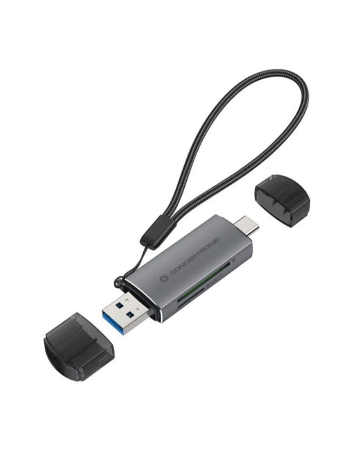 Lector de tarjetas externo conceptronic usb tipo a - usb tipo c Lector de tarjetas externo conceptronic usb tipo a - usb tipo c