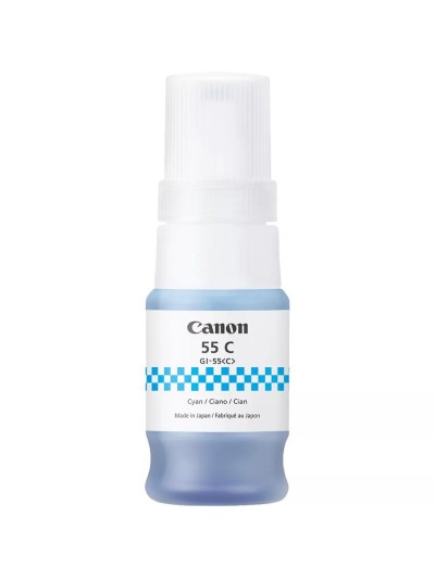 Botella tinta canon gi - 55 ink cian