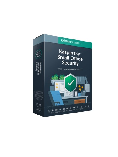 Antivirus kaspersky small office servidor + 10 usuarios 1 año en caja