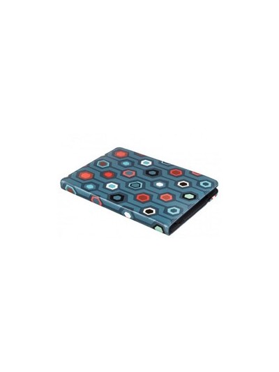 Funda bookcase universal silver ht + protector de pantalla